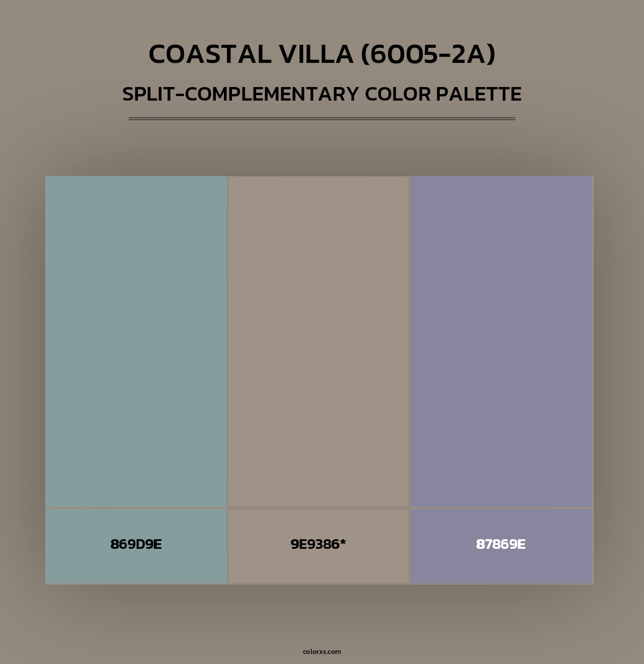 Coastal Villa (6005-2A) - Split-Complementary Color Palette