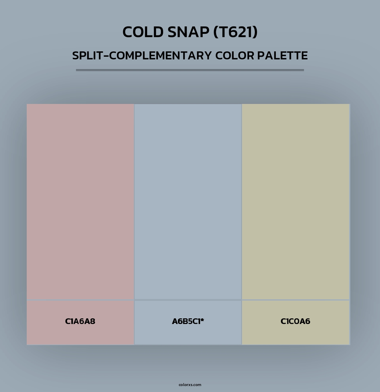 Cold Snap (T621) - Split-Complementary Color Palette