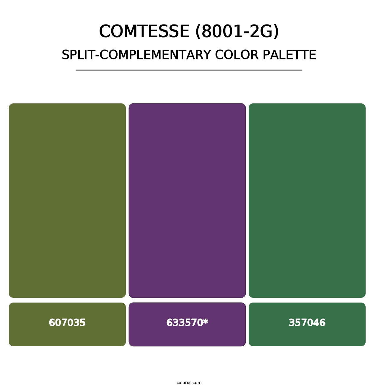 Comtesse (8001-2G) - Split-Complementary Color Palette