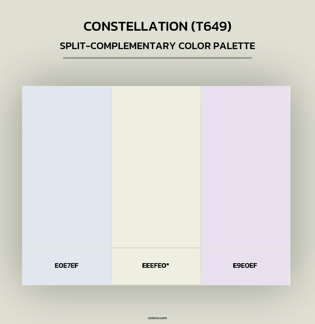 Constellation (T649) - Split-Complementary Color Palette