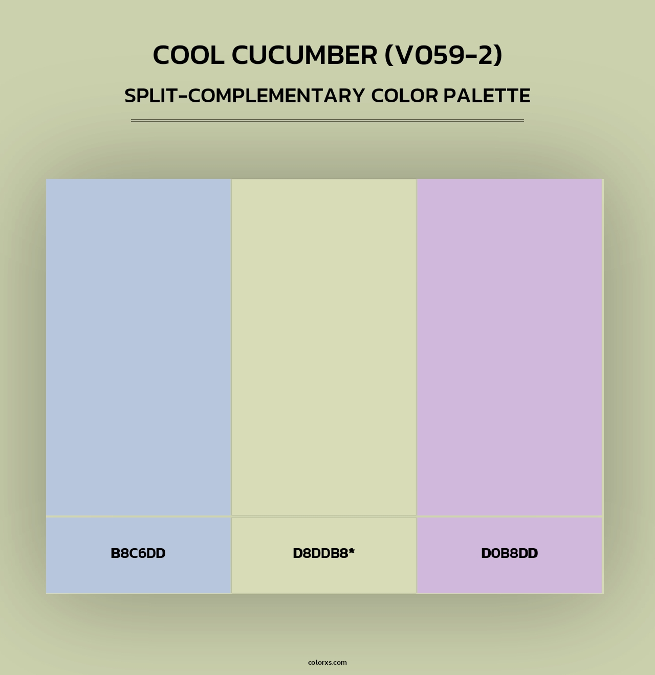 Cool Cucumber (V059-2) - Split-Complementary Color Palette