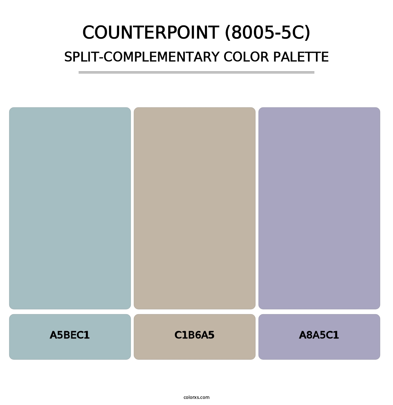 Counterpoint (8005-5C) - Split-Complementary Color Palette