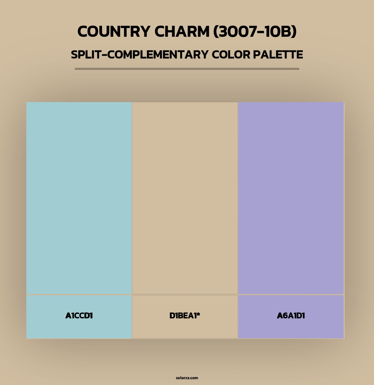 Country Charm (3007-10B) - Split-Complementary Color Palette