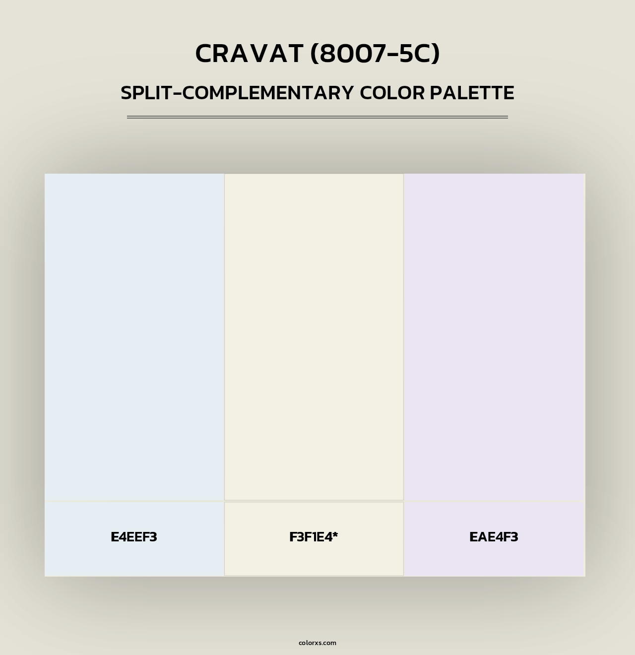 Cravat (8007-5C) - Split-Complementary Color Palette
