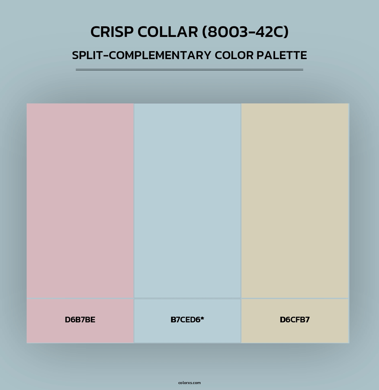Crisp Collar (8003-42C) - Split-Complementary Color Palette