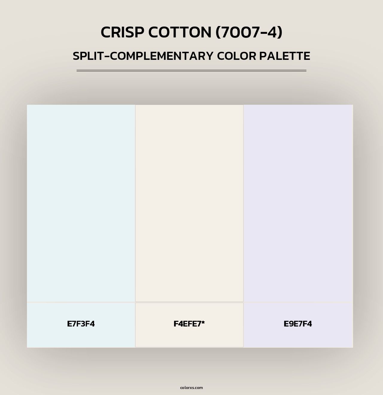 Crisp Cotton (7007-4) - Split-Complementary Color Palette