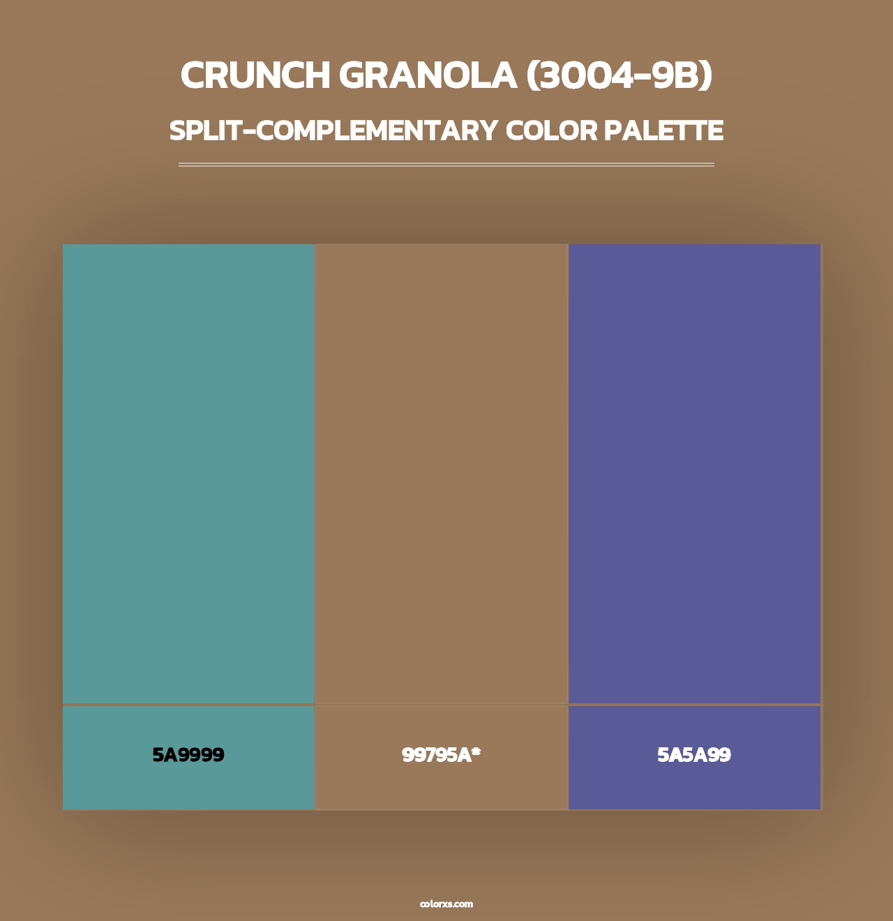 Crunch Granola (3004-9B) - Split-Complementary Color Palette