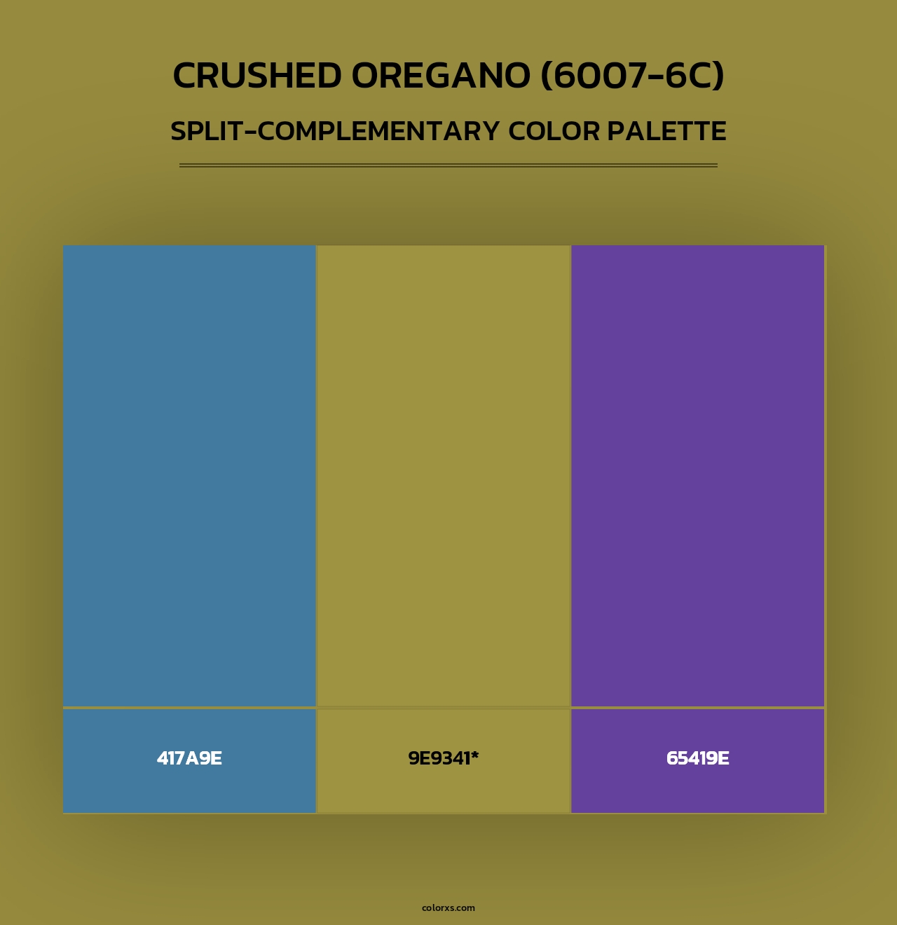 Crushed Oregano (6007-6C) - Split-Complementary Color Palette