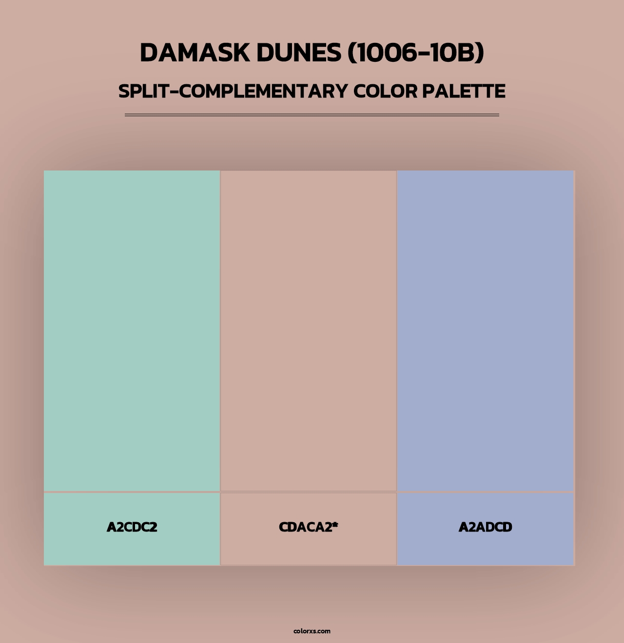Damask Dunes (1006-10B) - Split-Complementary Color Palette