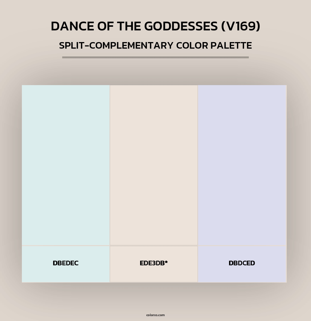 Dance of the Goddesses (V169) - Split-Complementary Color Palette