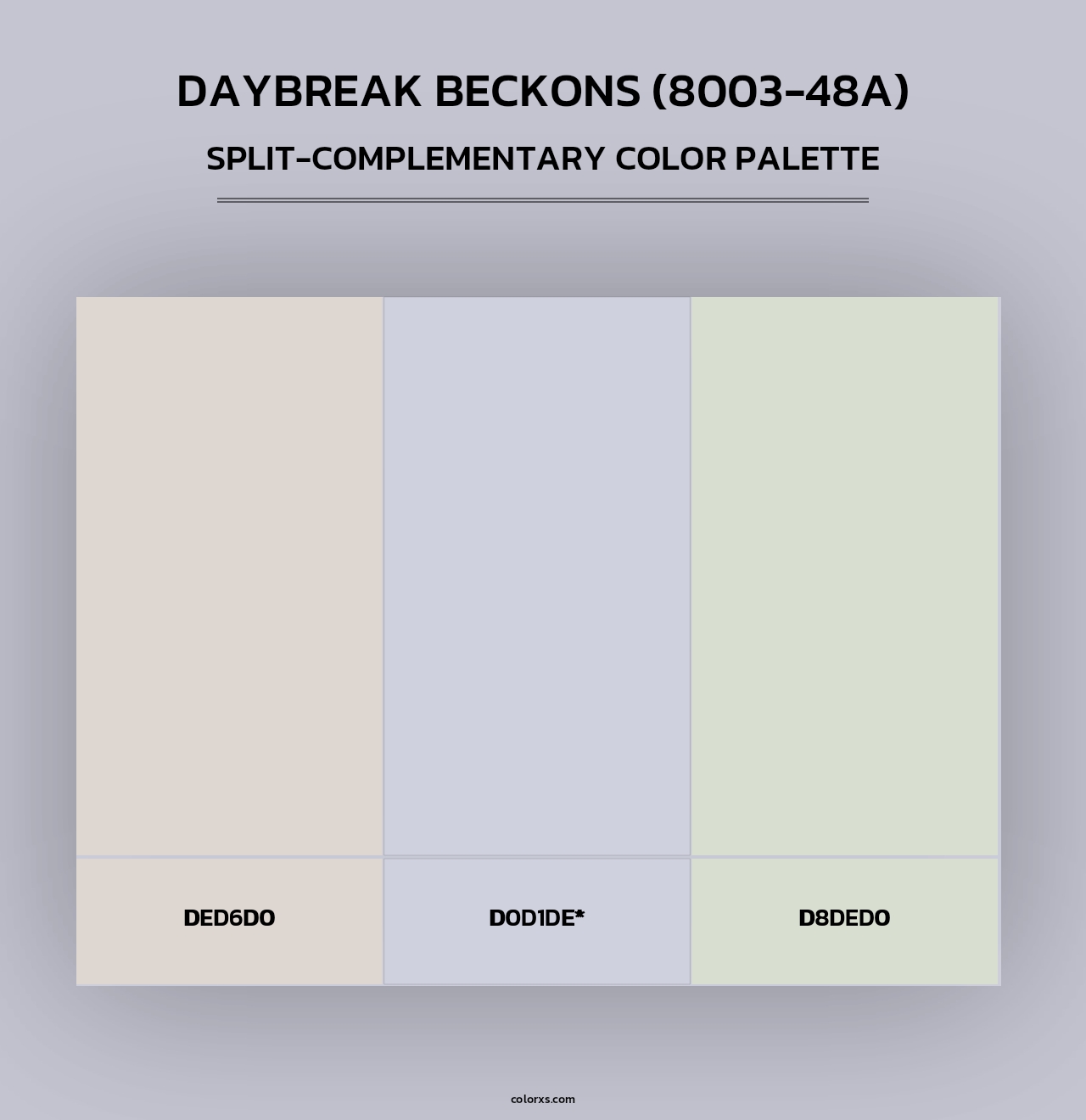 Daybreak Beckons (8003-48A) - Split-Complementary Color Palette