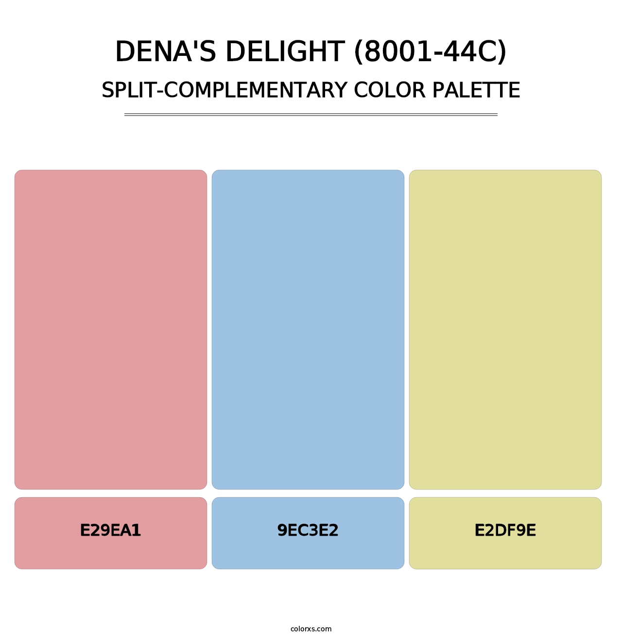 Dena's Delight (8001-44C) - Split-Complementary Color Palette