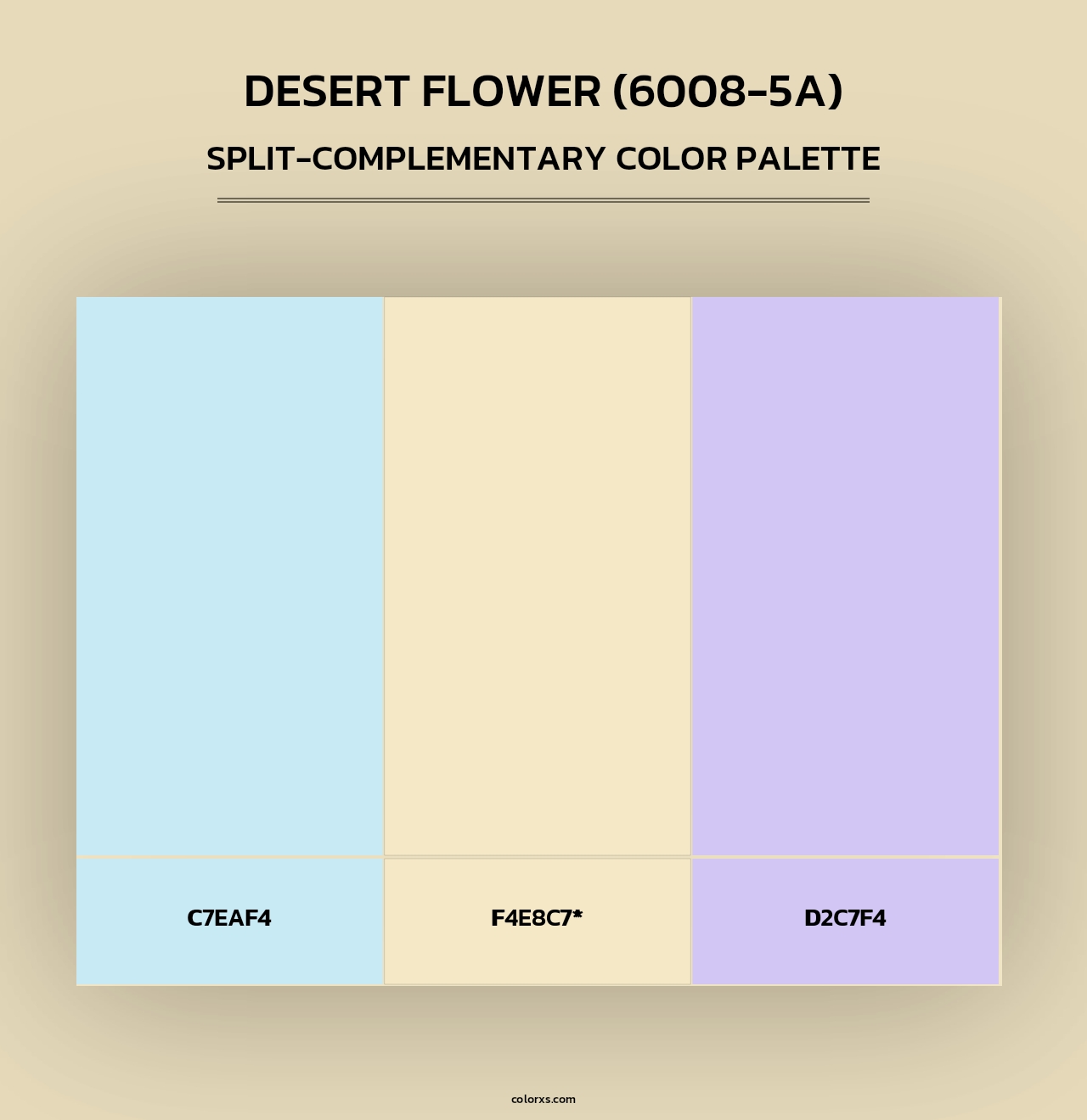 Desert Flower (6008-5A) - Split-Complementary Color Palette