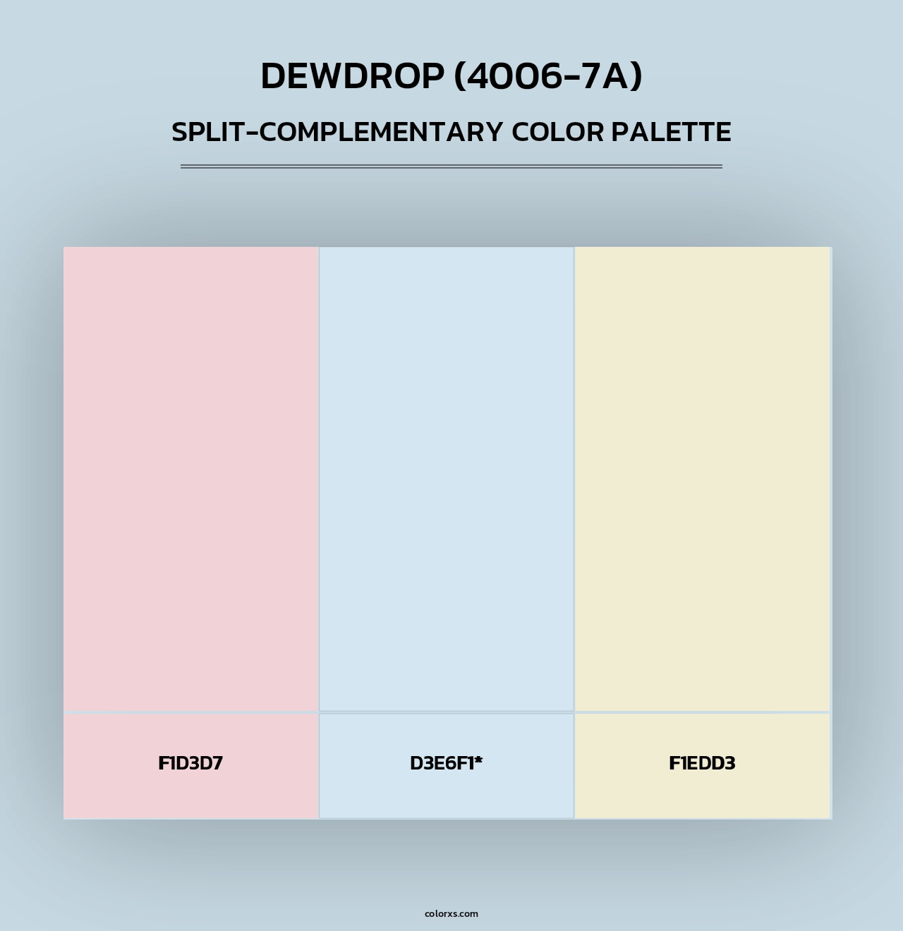 Dewdrop (4006-7A) - Split-Complementary Color Palette