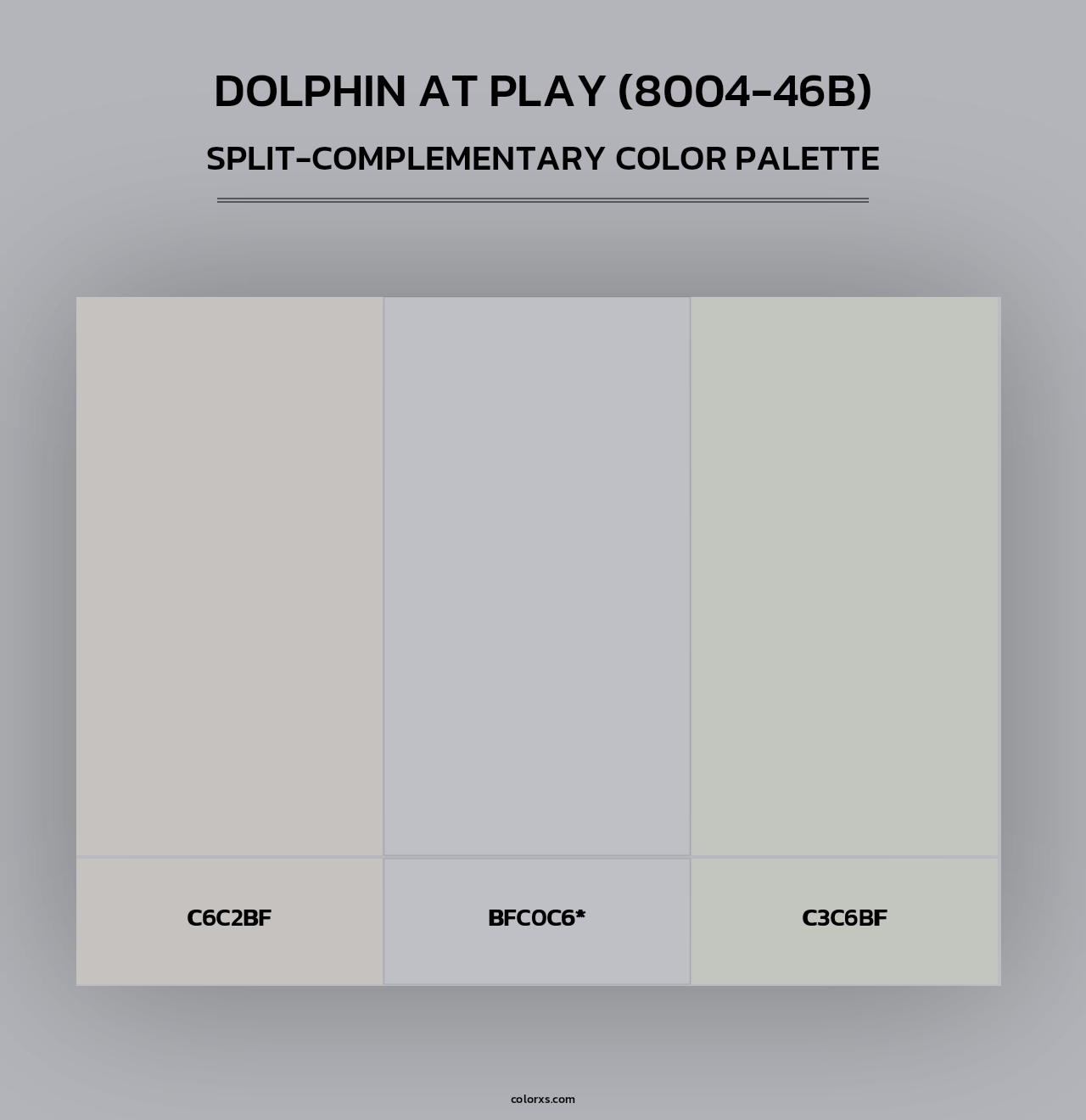 Dolphin at Play (8004-46B) - Split-Complementary Color Palette