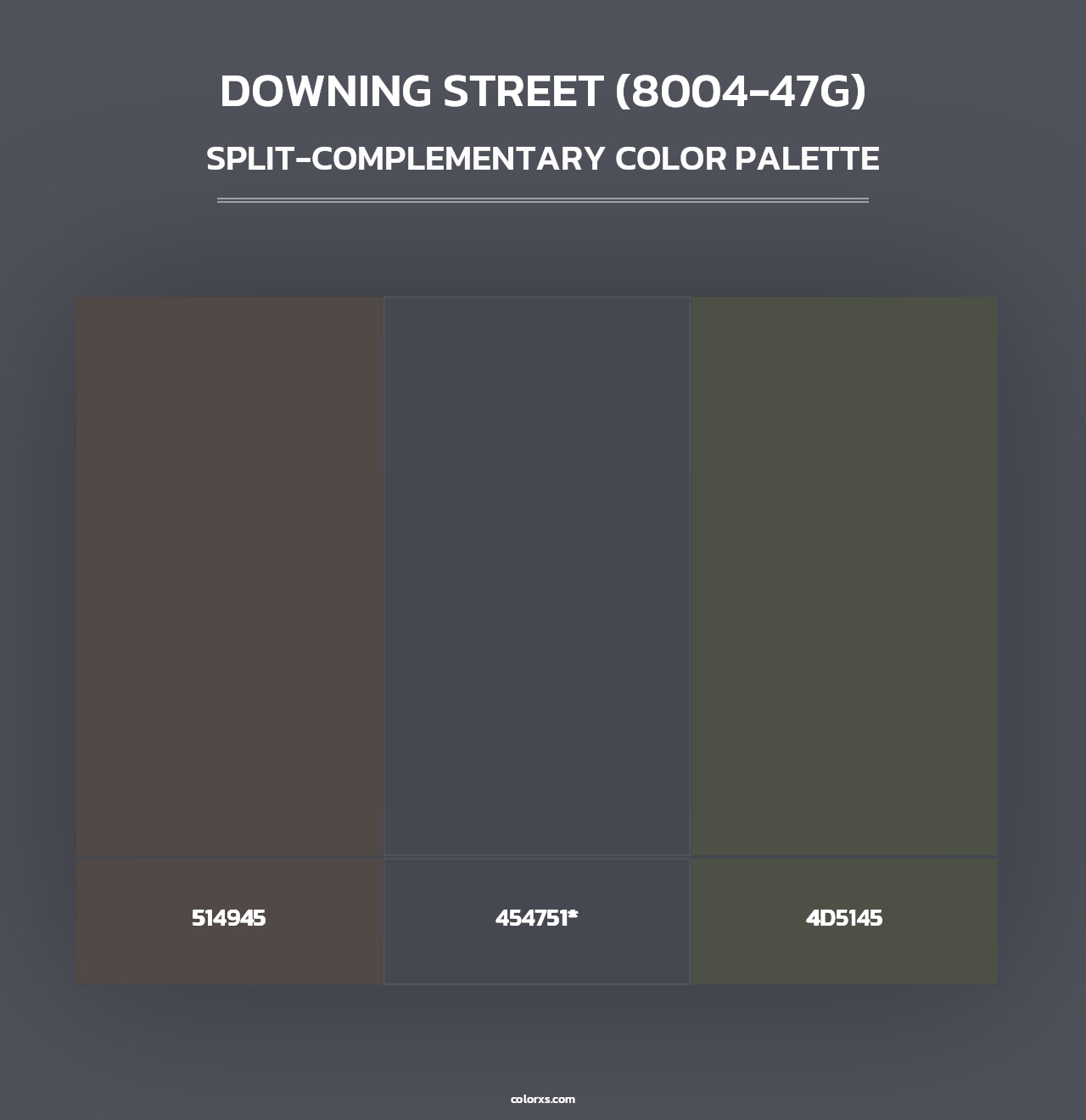 Downing Street (8004-47G) - Split-Complementary Color Palette