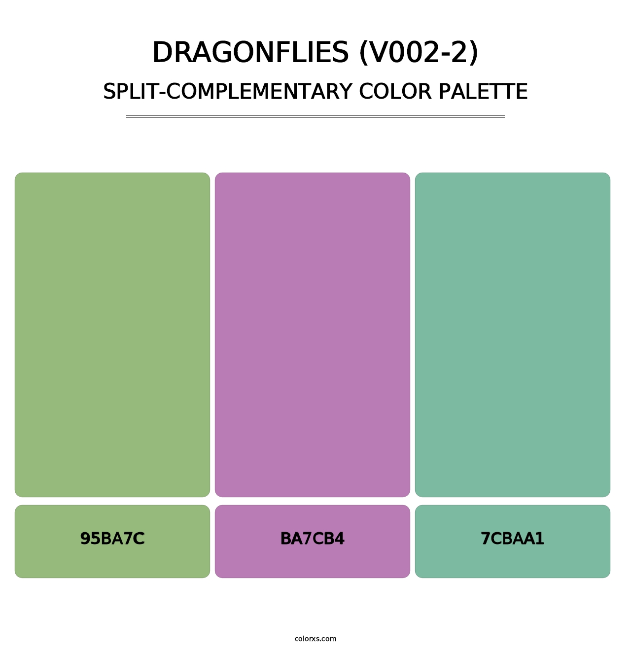 Dragonflies (V002-2) - Split-Complementary Color Palette