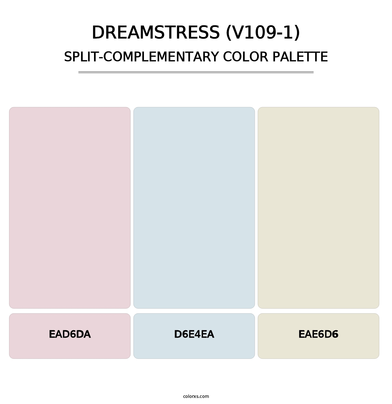 Dreamstress (V109-1) - Split-Complementary Color Palette