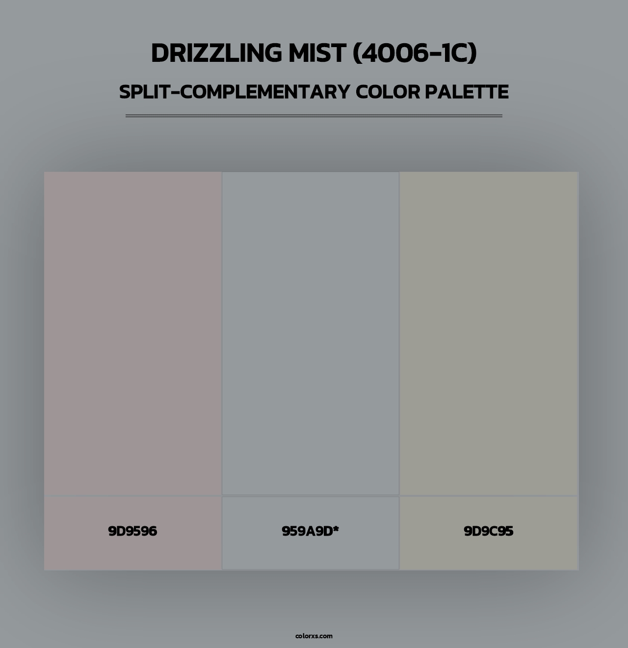 Drizzling Mist (4006-1C) - Split-Complementary Color Palette