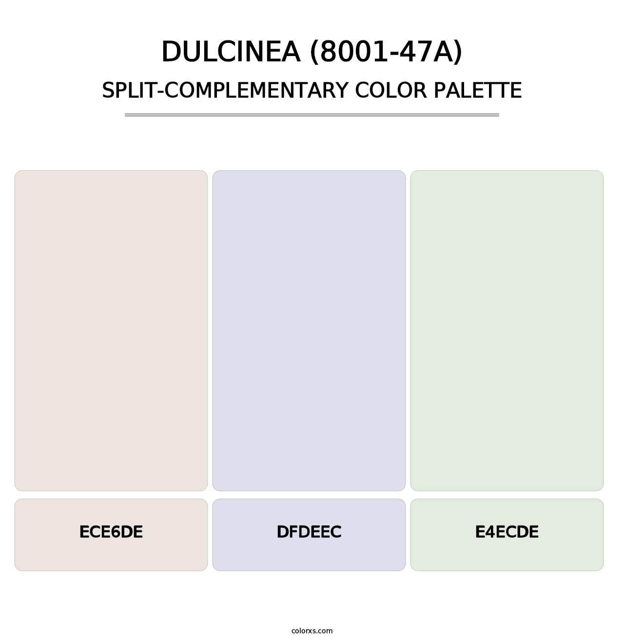 Dulcinea (8001-47A) - Split-Complementary Color Palette