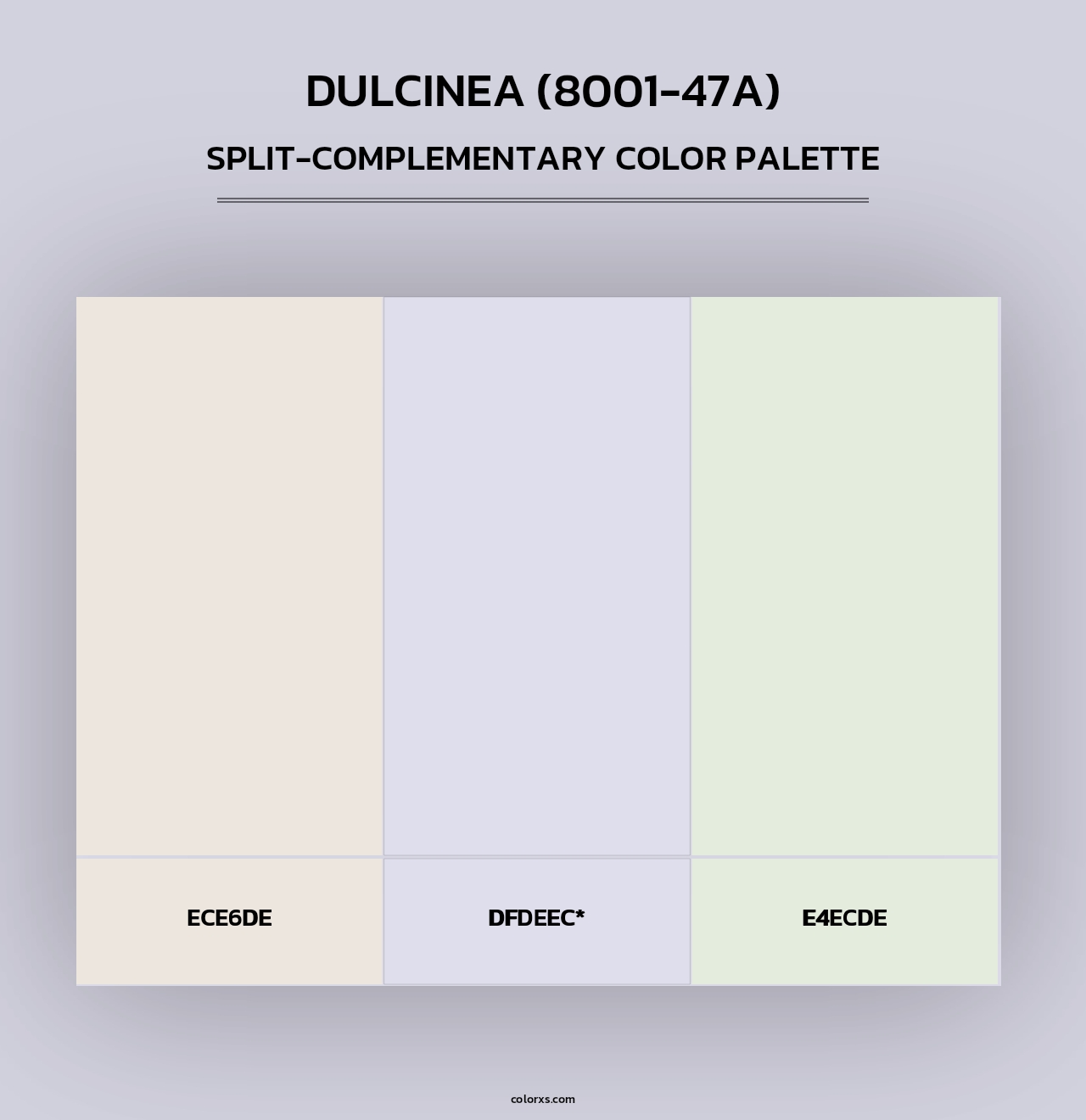 Dulcinea (8001-47A) - Split-Complementary Color Palette