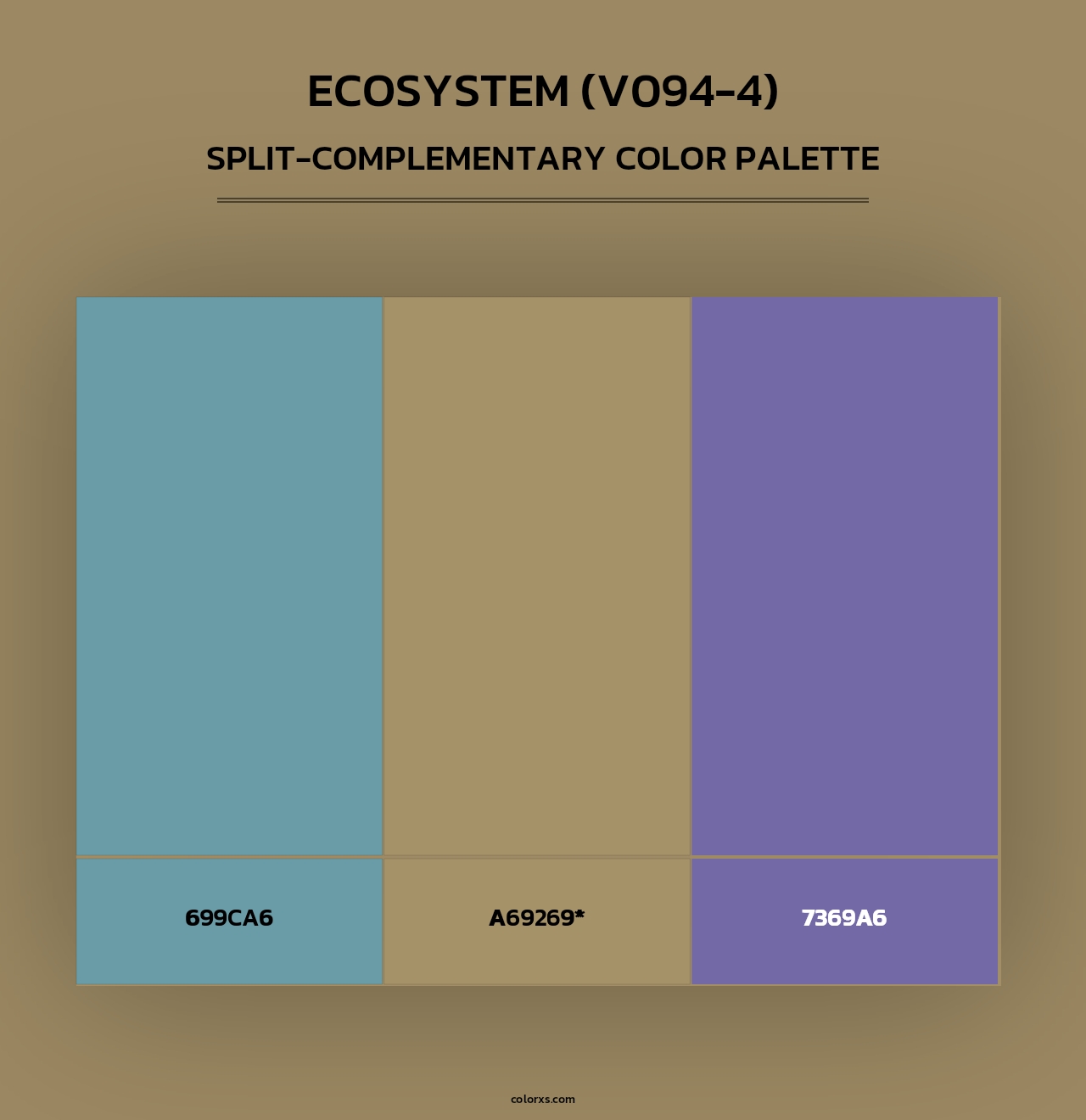 Ecosystem (V094-4) - Split-Complementary Color Palette