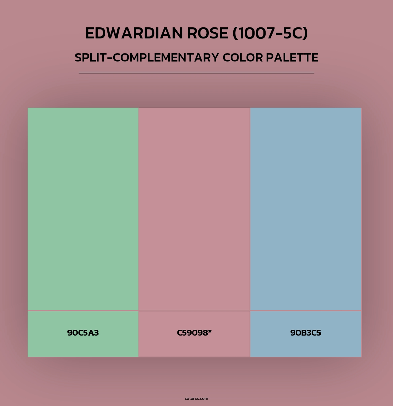 Edwardian Rose (1007-5C) - Split-Complementary Color Palette