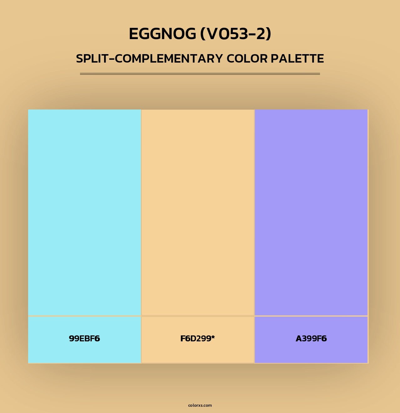 Eggnog (V053-2) - Split-Complementary Color Palette
