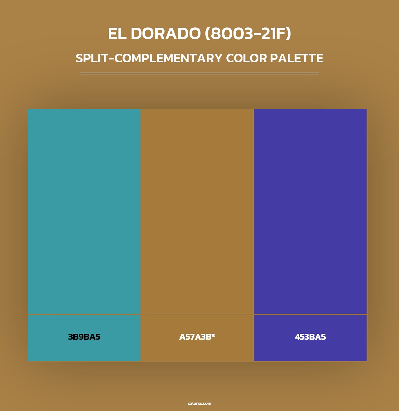 El Dorado (8003-21F) - Split-Complementary Color Palette