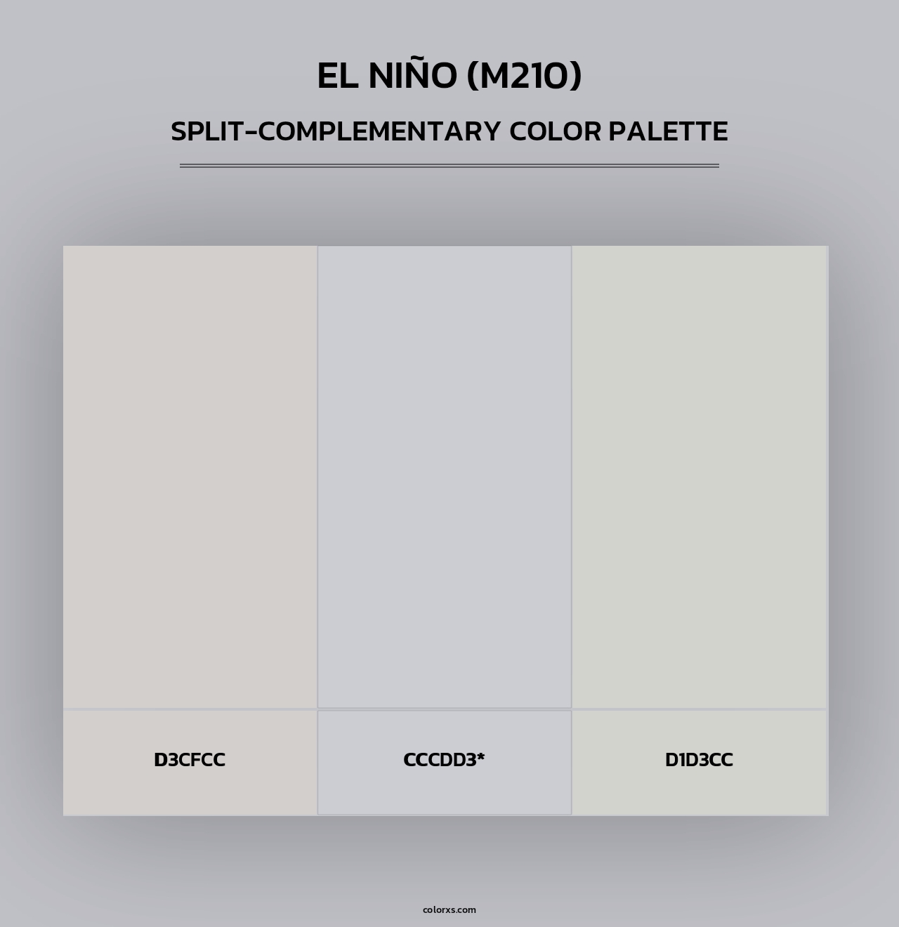 El Niño (M210) - Split-Complementary Color Palette