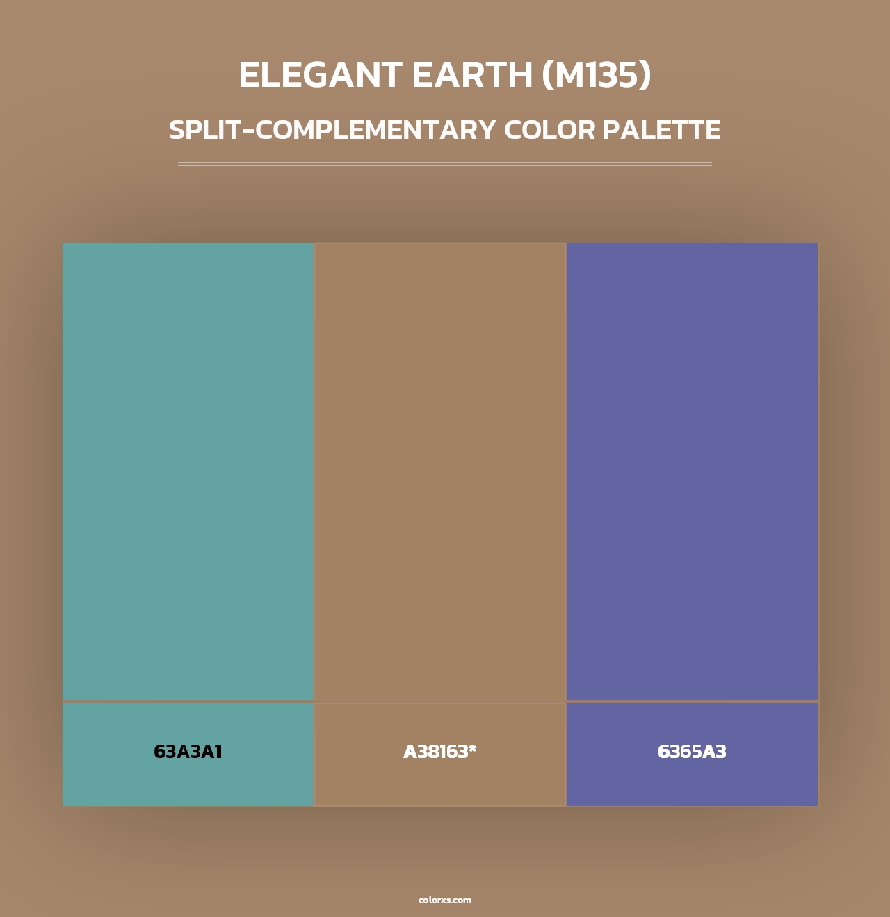 Elegant Earth (M135) - Split-Complementary Color Palette