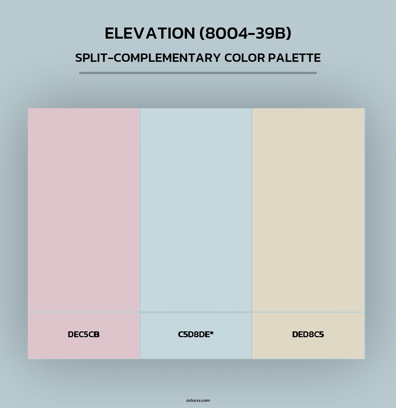 Elevation (8004-39B) - Split-Complementary Color Palette