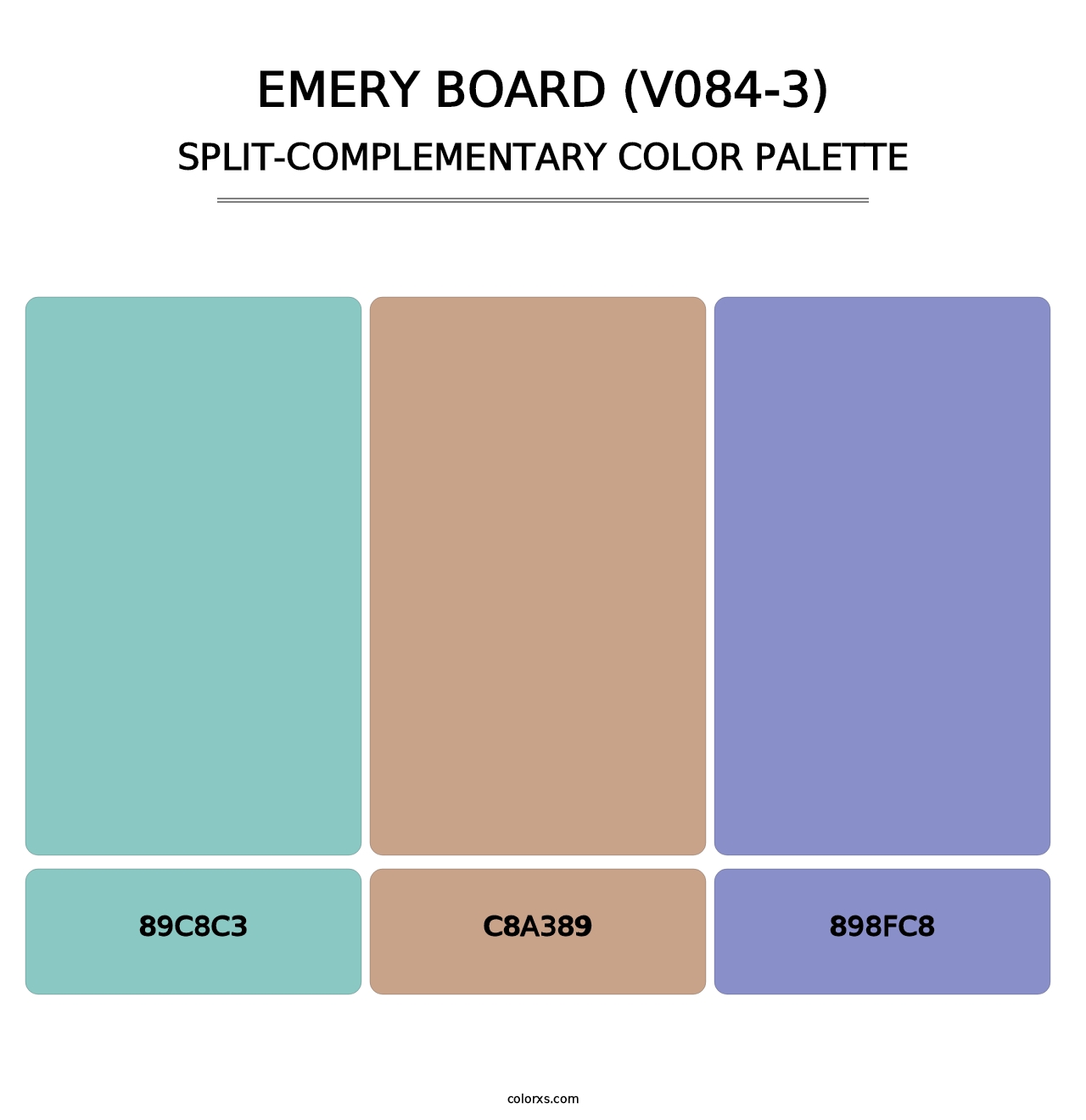 Emery Board (V084-3) - Split-Complementary Color Palette