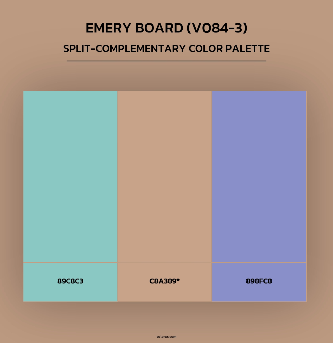 Emery Board (V084-3) - Split-Complementary Color Palette