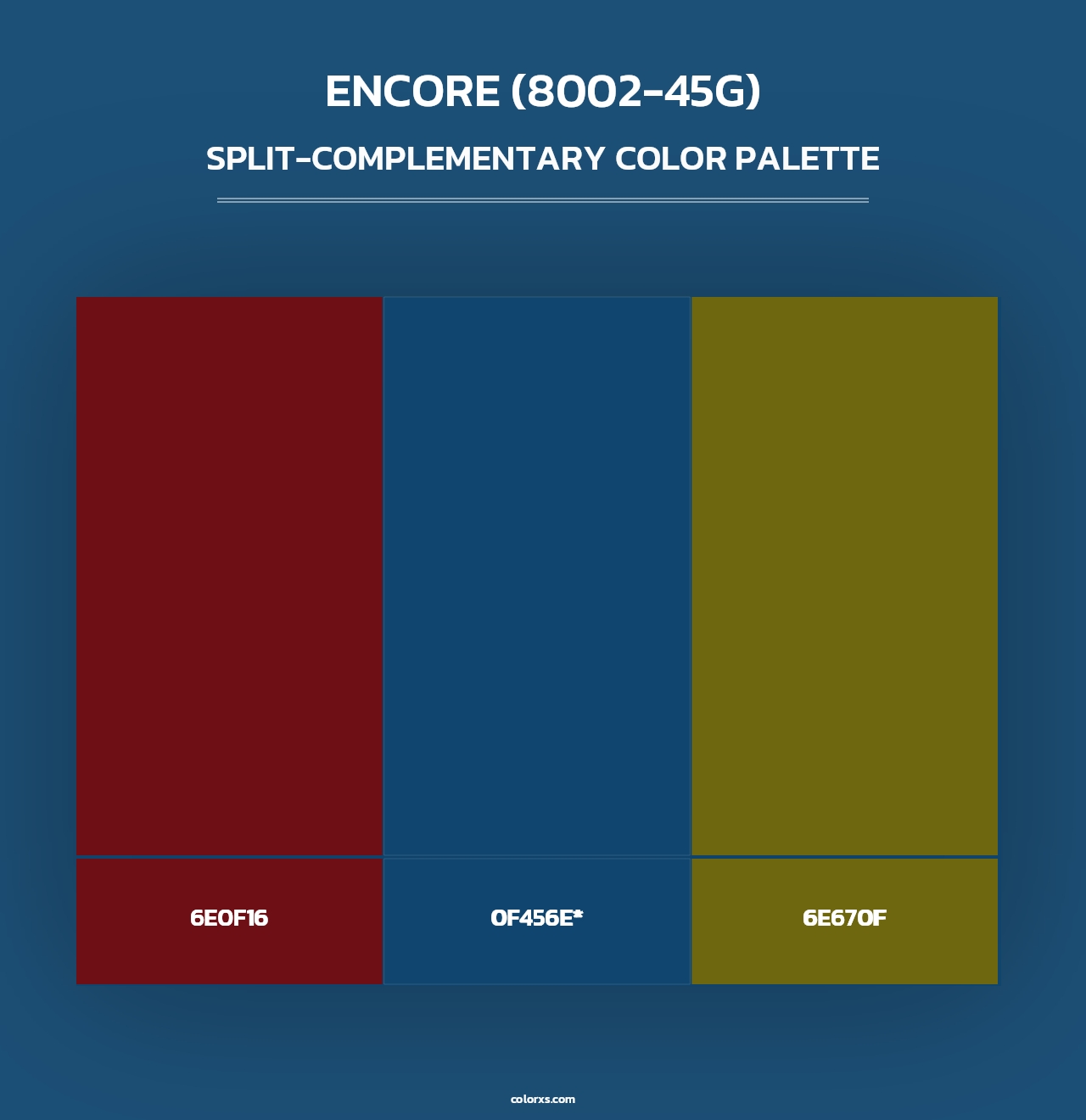 Encore (8002-45G) - Split-Complementary Color Palette