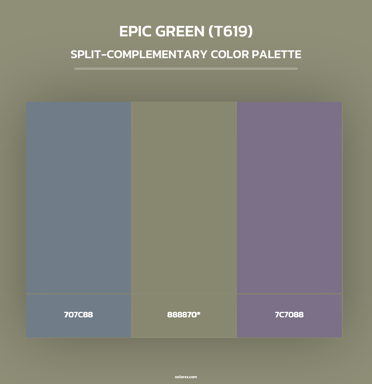 Epic Green (T619) - Split-Complementary Color Palette