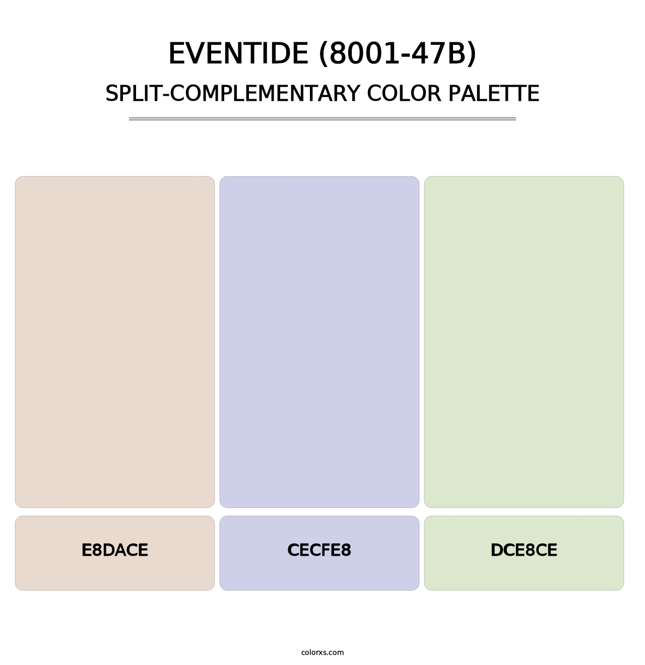 Eventide (8001-47B) - Split-Complementary Color Palette