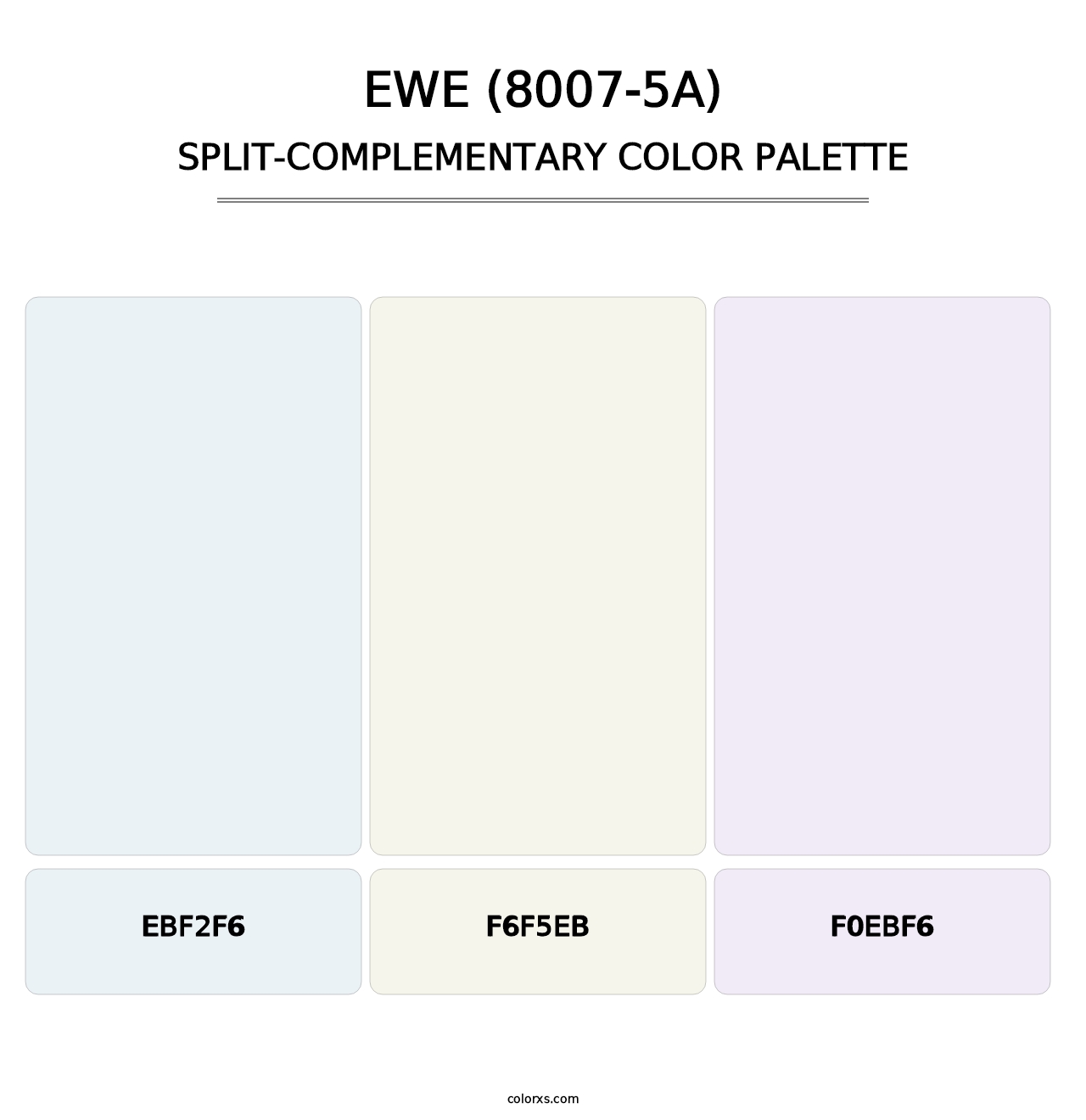 Ewe (8007-5A) - Split-Complementary Color Palette