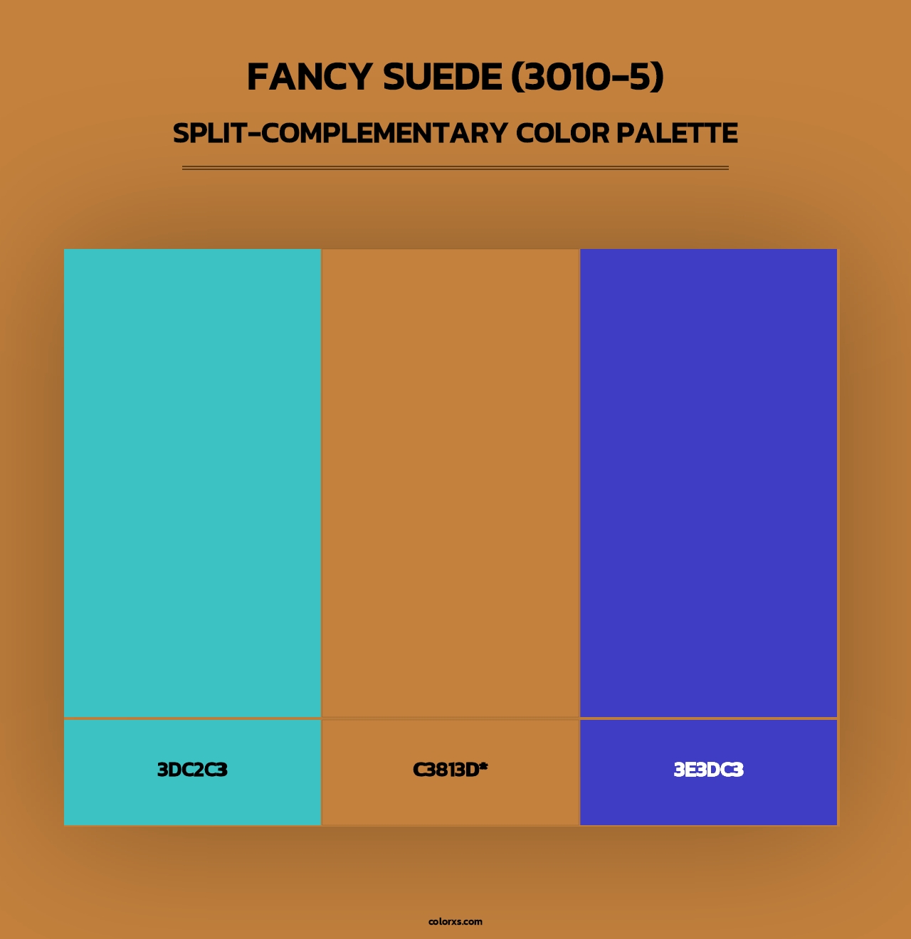 Fancy Suede (3010-5) - Split-Complementary Color Palette