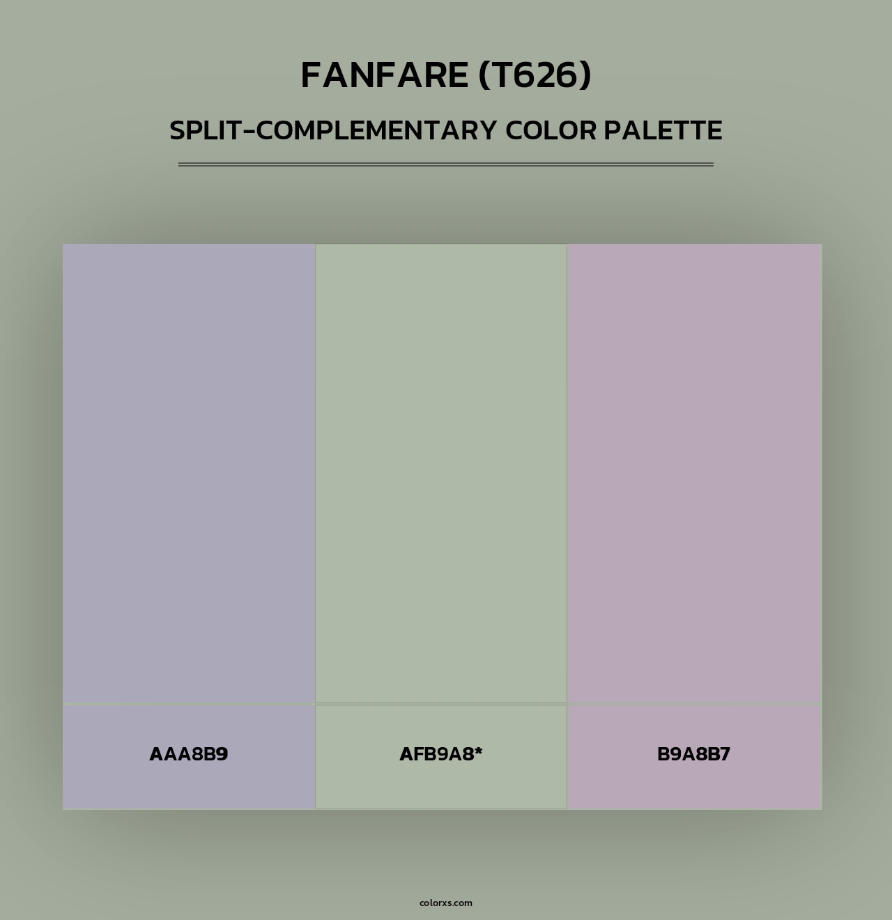Fanfare (T626) - Split-Complementary Color Palette