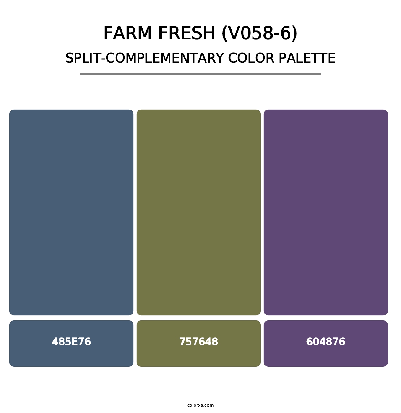Farm Fresh (V058-6) - Split-Complementary Color Palette