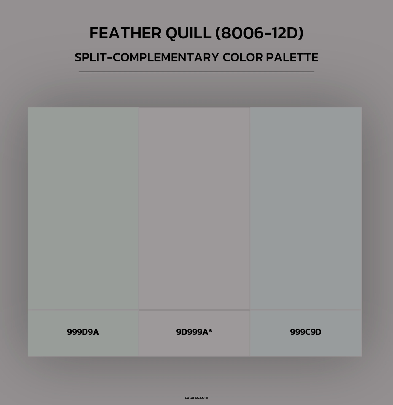 Feather Quill (8006-12D) - Split-Complementary Color Palette