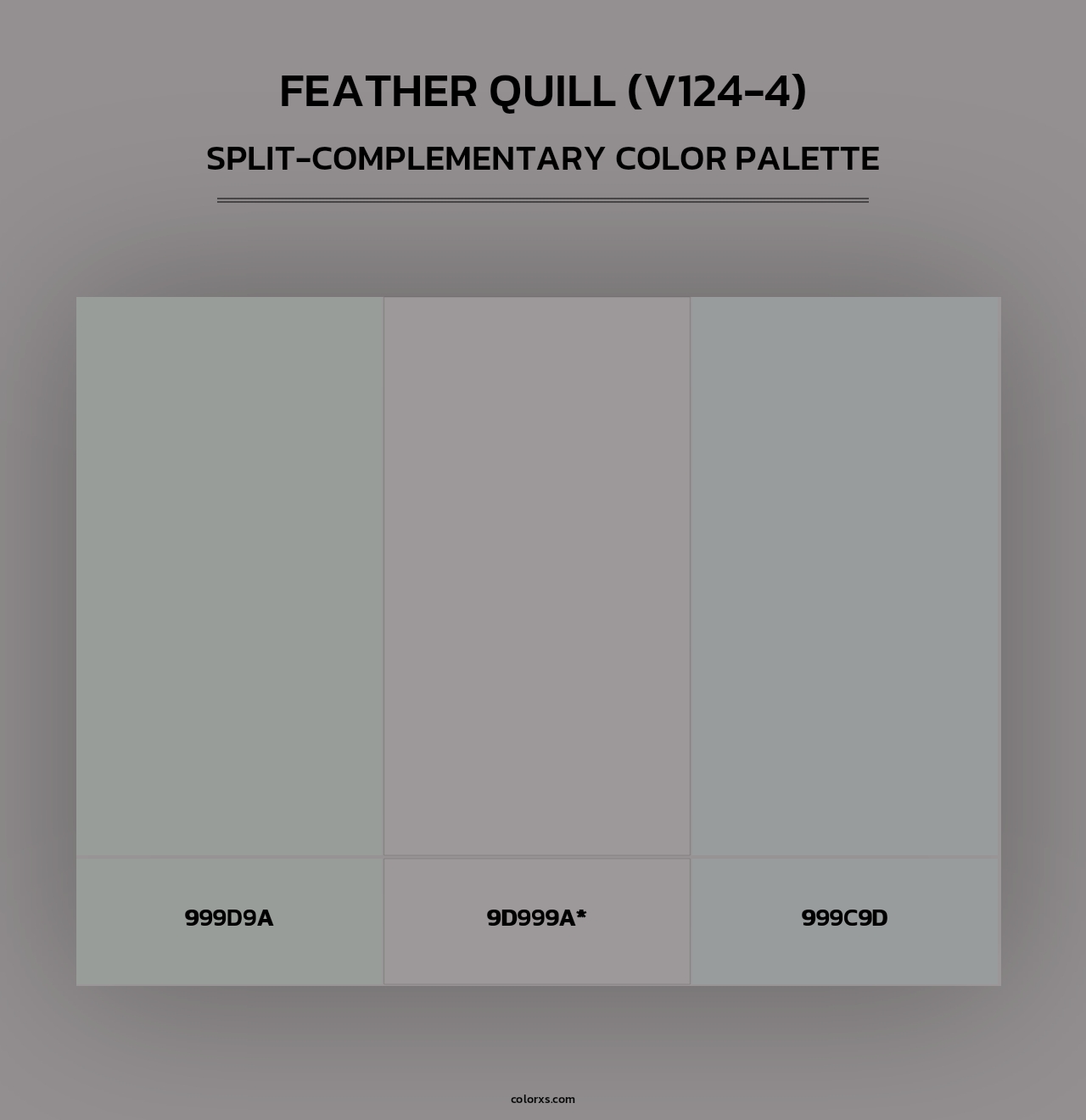 Feather Quill (V124-4) - Split-Complementary Color Palette