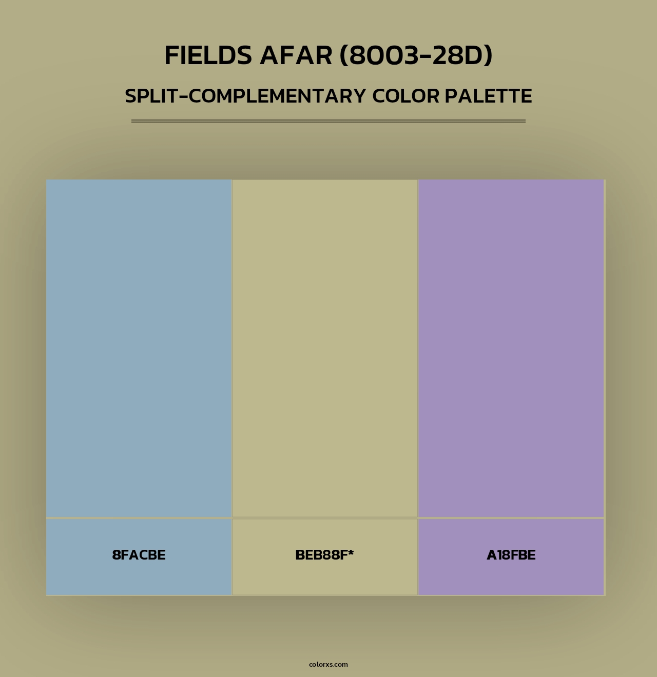 Fields Afar (8003-28D) - Split-Complementary Color Palette
