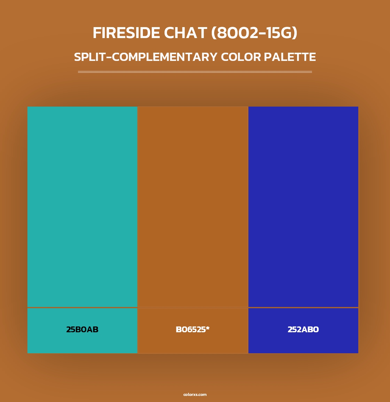 Fireside Chat (8002-15G) - Split-Complementary Color Palette