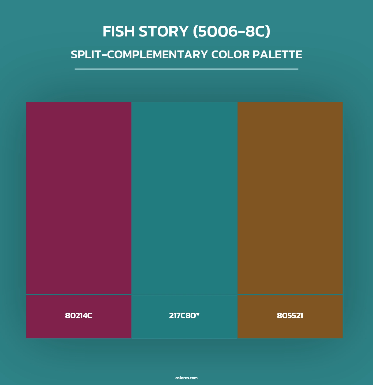 Fish Story (5006-8C) - Split-Complementary Color Palette