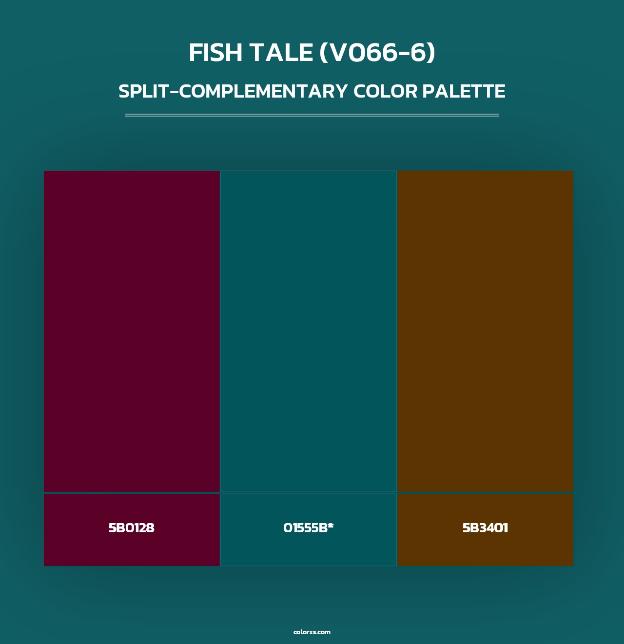 Fish Tale (V066-6) - Split-Complementary Color Palette