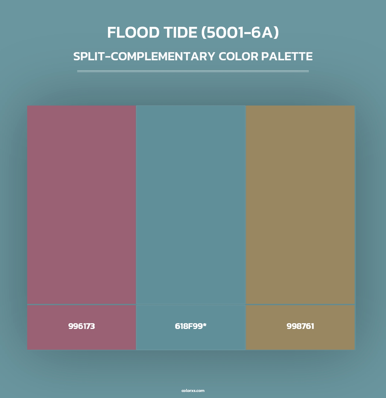 Flood Tide (5001-6A) - Split-Complementary Color Palette