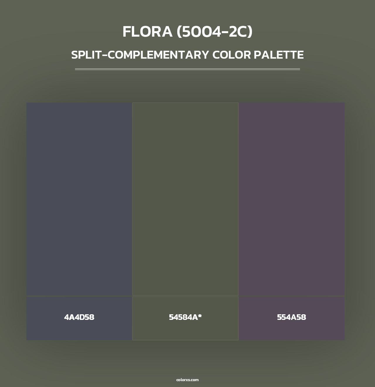 Flora (5004-2C) - Split-Complementary Color Palette