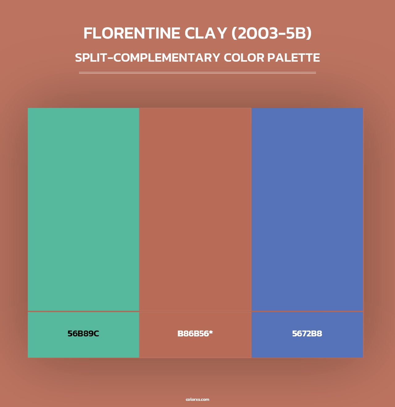 Florentine Clay (2003-5B) - Split-Complementary Color Palette
